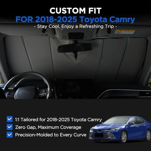 MAIKER OFF ROAD Windshield Sunshade Compatible with Toyota Camry 2018-2025 - Image 2