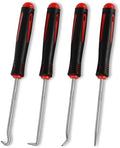 4-Piece Hook and Pick Set, Precision Automotive Pick Tool & O Ring Pick Set with Comfort Grip & Anti-Slip Shaft for Oil Seal, Gasket Removal, and Electronic Repair by Unknown