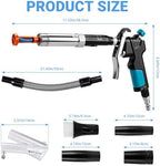 Car Interior Cleaning Gun with 2-in-1 Air Blower Attachments, Detailing Brush and Swivel Connector – for Car Seats, Carpets, Dashboards, Floor Mats, Air Vents, Pet Hair Removal and Rapid Drying - Image 2