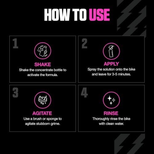 Muc-Off 664US Nano-Tech Motorcycle Cleaner, 1 Liter - Fast-Action, Biodegradable Motorbike Cleaning Spray - Safe On All Surfaces and All Types of Motorcycle Pink - Image 5