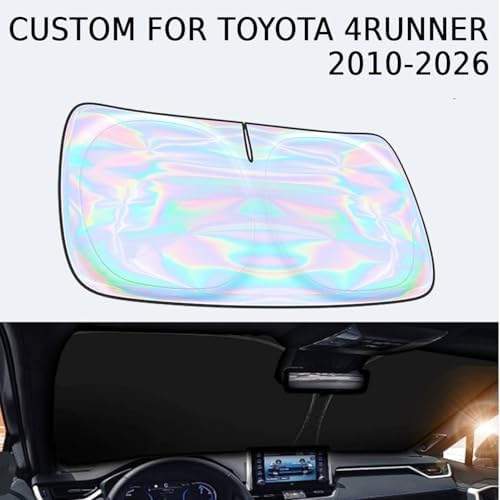 for Toyota 4Runner 2010-2024 2025 2026 Windshield Sun Shade Cover - Custom Fit Toyota 4Runner 4 Layers Sunshade Foldable Front Window Sunshade Sun Visor Protector Block UV Rays Keep Your Car Cooler - Image 2