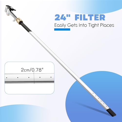 Threlaco 24" Air Filter, Radiator Cleaning Wand for High Efficiency Cooling Systems and Radiators, Water Air Cleaning Wands for Blow out Wash out Kit, Home Car Truck Power Washer Wand - Image 3