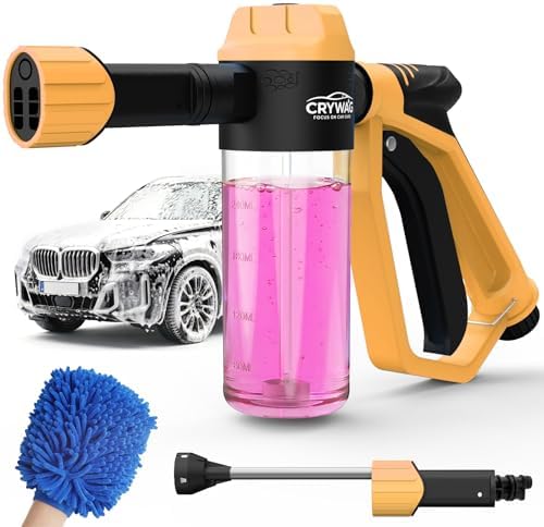 Car Wash Foam Gun, with Microfiber Wash Mitt, Extra Nozzle by Unknown