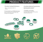 160PCS A/C Compressor Seal Washers Assortment Kit, A/C Gaskets - Image 3