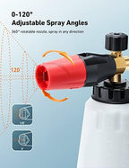 AstroAI Foam Cannon for Pressure Washer with 1/4" Quick Connect Plug, 1 L - Image 4