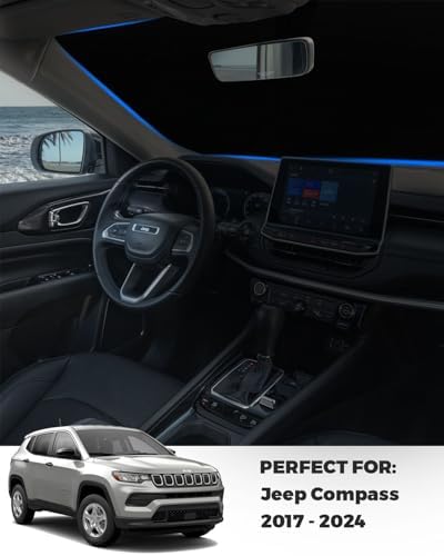 Foldable Front Windshield Sunshade fit for Jeep Compass 2017-2025 - Image 3