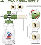 Dual Connector Accessory with Pressure Washer Foam Cannon, Balabulala Pressure Washer Double Tip Attachment for Foam Blaster with with 5 Power Washer Sprayer Nozzles, 1/4" Quick Connect, 3600 PSI - Image 5