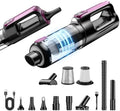 MONOZEL Cordless Handheld Vacuum Cleaner, 18000Pa 2 in 1 Car Vacuum Cleaner&Air Duster, 130W Brushless Motor with 7800mAh Battery, LED Light and Multi-Nozzles, Portable for Car, Home, Office, Pet by MONOZEL
