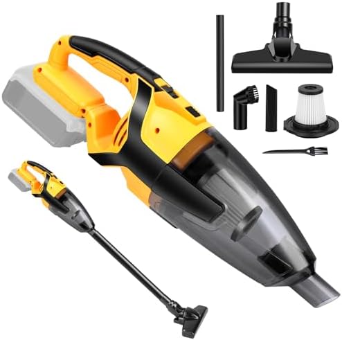 Cordless Vacuum Cleaner Compatible with DEWALT 20V Battery (Battery NOT Included), Handheld Vacuum for Home, Boat, Workshop, Car, Pet Hair, Furniture-Tool Only by Unknown