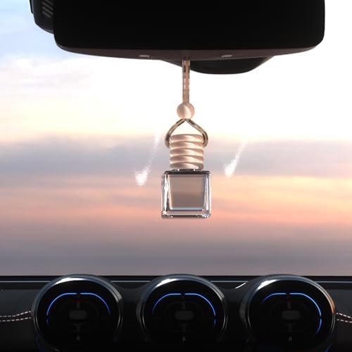 5 Pack 8 ml Empty Hanging Car Diffuser Bottles, Square - Image 2