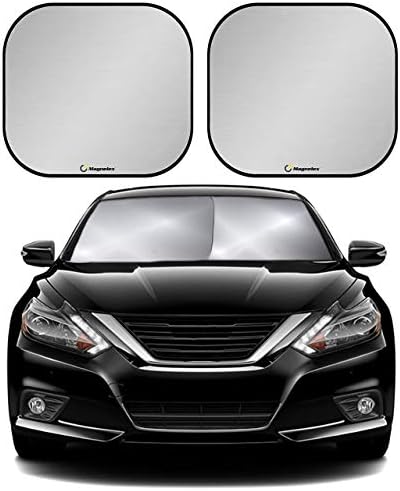 Magnelex Windshield Sun Shade - Reflective Fabric Blocks Sun and Keeps Your Vehicle Cool, Foldable Sun Shield for Car (Universal Fit) - Image 3