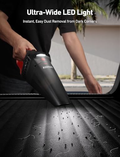 AstroAI V2 Portable Cordless Handheld Car Vacuum,Dual Power-6000mAh &12V DC - Image 5