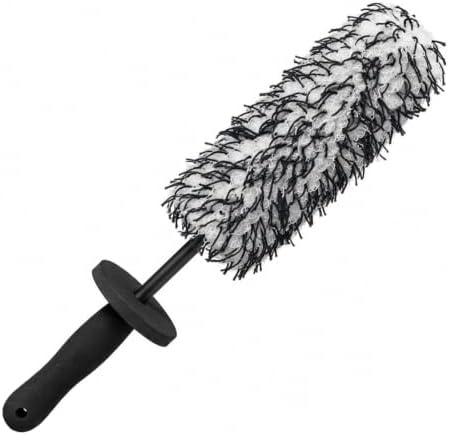 Microfiber Car Wheel Cleaner Brush, Black & White by Unknown