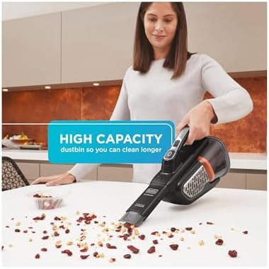 BLACK+DECKER dustbuster Portable Vacuum Cordless Handheld, Small Hand Vacuum Cleaner for Dorm Home and Car, Powerful 20V AdvancedClean+ (HHVK515J00FF) - Image 5