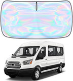 Windshield Sun Shade for Ford Transit 2015-2025 2026-4 Layers Sunshade Compatible with Ford Transit Foldable Front Window Sunshade Sun Visor Protector Block UV Rays Keep Your Car Cooler Accessories by Unknown