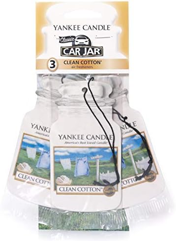 Yankee Candle Clean Cotton Paperboard Car Jar 3 Pack by YankeeCandle