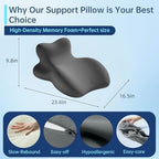 Ergonomic lovers' memory foam wedge pillow-intimate hip positioning pad promotes hips, allows adults to play more deeply, provides support for sleep and prevents snoring-luxury fabric (Pink) - Image 2