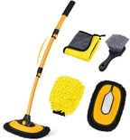 Ordenado 15° Curved Car Wash Brush with Long Handle, Car Wash Mop Kit by Ordenado