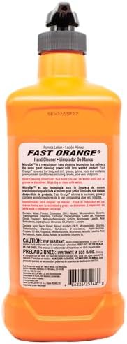 Fast Orange 25148 Pumice Lotion, Heavy Duty Hand Cleaner, Natural Citrus Scent, Waterless Cleaner For Mechanics, Strong Grease Fighter, 48 Oz. - Image 2