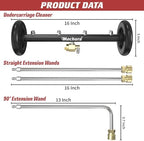 16 Inch Undercarriage Pressure Washer Attachment, 4000 PSI - Image 2
