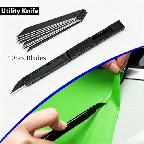 Umaki Window Tint Application Kit Vinyl Wrap Tools with Heat Gun, 4inch Squeegee, Car Film Knife & 10 Blades, Spray Bottle, Rubber Squeegee - Image 4