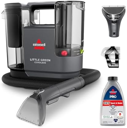 BISSELL Little Green Cordless SmartMix, Powerful Cordless Suction, HydroRinse Self-Cleaning Hose Tool, Pro Oxy Spot & Stain Formula Included by BISSELL