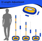 Ordenado 15° Curved Car Wash Brush with Long Handle, Scratch-Free Mop Head - Image 2