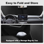 for 2019-2026 Toyota RAV4 - Premium Sunshade for Ultimate Heat & UV Protection, Foldable Front Windshield Sun Shade for SUV Crossover, TRD Off-Road, LE XLE XSE Hybrid Adventure Accessories - Image 6
