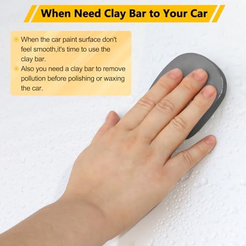 Fitosy Car Clay Bar 4 Pack 400g, Premium Grade No Scratch Deatil Clean - Image 7