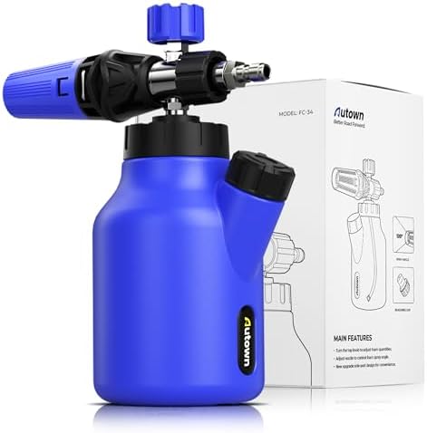 AUTOWN Pressure Washer Foam Cannon, Professional Car Wash Foam Sprayer, 1 L by Autown