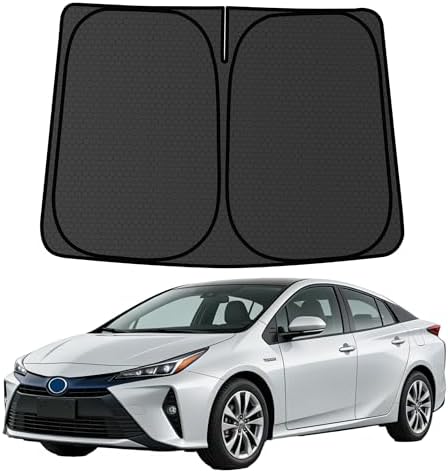 Prius Customized Windshield Sun Shade for 2023 2024 2025 2026 Prius XW60 (NOT for Prius C/V) Front Window Sunshade Visor Protector Foldable Blocks UV Rays Keep Car Cooler Accessories by aatoppus