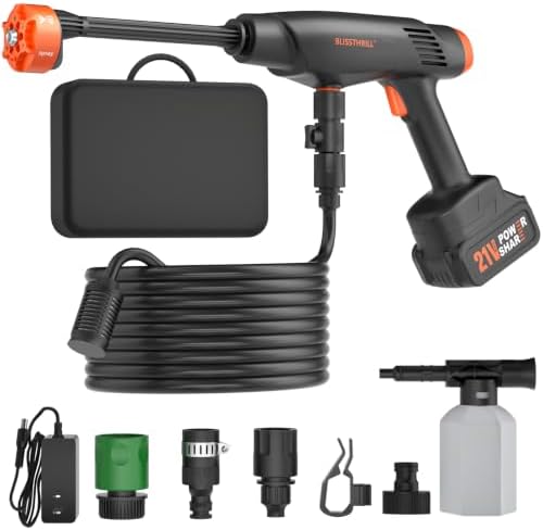 Cordless Pressure Washer; Battery Cordless Power Washer，16.9 in x 15 in x 3.7 in by Blissthrill