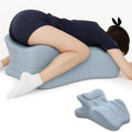 Intimacy Sweet Spot Pillow, Couples Pillow for Sleeping Ergonomic 27° Angle Memory Foam Wedge Pillow Multi-Functional Lounger Cushion for Support & Back(Blue) by Unknown