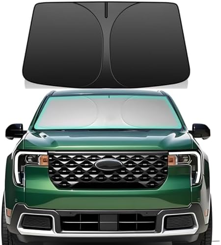Windshield Sun Shade for 2022-2026 Ford Maverick Double Layer 240T Foldable Front Window Sun Visor UV Heat Block by Unknown