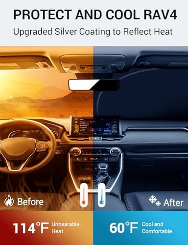 Proadsy Custom Fit Car Windshield Sun Shade for 2022-2026 Ford Maverick - Image 4