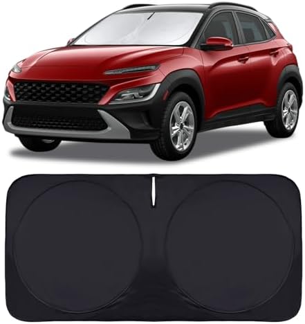 for Kona 2025 Windshield Sun Shades Sunshade Window for Hyundai Kona 2017-2024 Windshield Cover for Palisade Sonata G80/90 Azera XG350 Accessories Sun Visor Protector 210T Reflective Sun Shield by INSAUTO