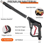 AURORA CAR Pressure Washer Gun with Swivel, with Replacement Wand Extension - Image 6