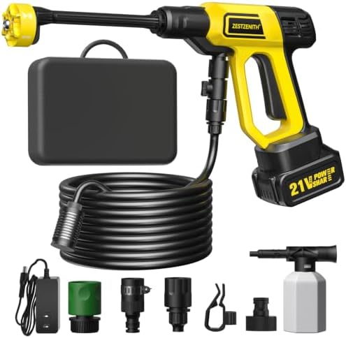 Cordless Pressure Washer Battery Powered, Handheld Cordless Power Washer by Unknown