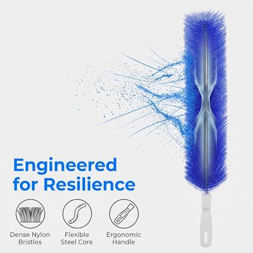 Fan Cleaner Brush with Bendable Microfiber Head, Washable & Reusable Dust Remover, ldeal for Fans Air Conditioning, Car Vents & Curtain (Grey 4PCS) - Image 4