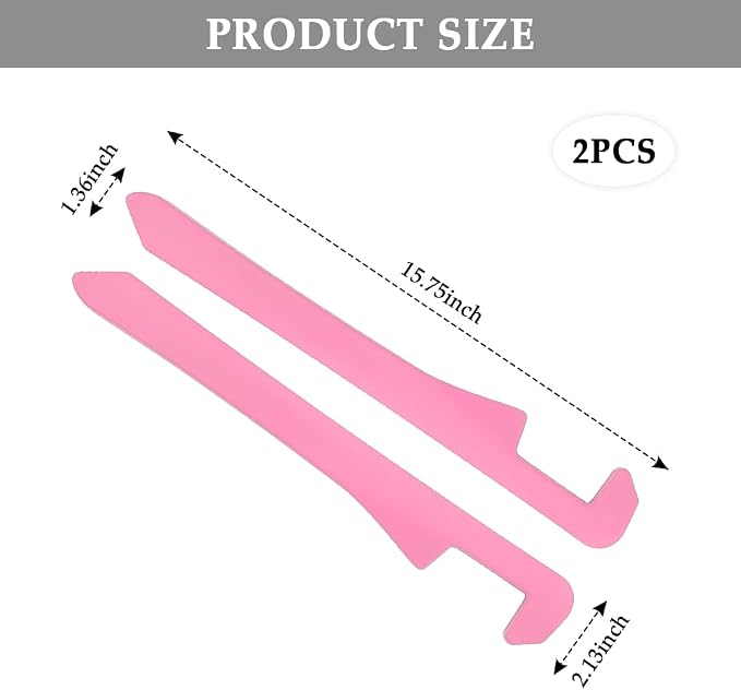 IHOTDER 2PCS Car Seat Gap Filler,Super Flexible Car Side Seat Gap Filler Car interior Accessories,Universal CCar Organizer Between Seats for Tightly Filling Seat Gaps (Pink)…… - Image 2