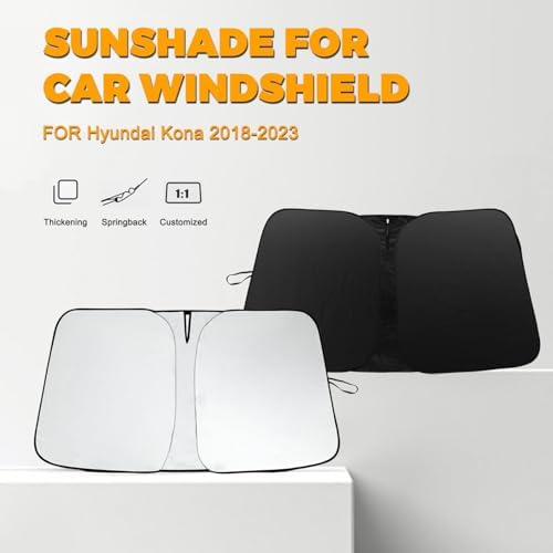 Foldable Front Windshield Sunshade fit for Hyundai Kona 2018-2023 - Image 2