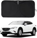 Windshield Sun Shade Compatible with 2024 2023 2022 2021 2020 2019 2018 Mazda CX5 CX-5, CX-3, CX-9,Front Window Sunshades 210T Reflective Polyester Sun Visor Cool Car Accessories by INSAUTO