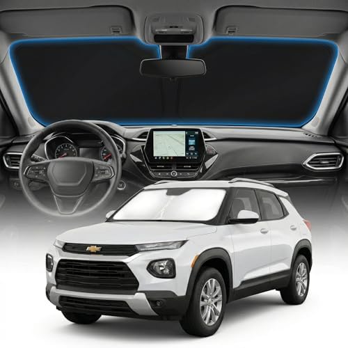 for Chevrolet Chevy Trailblazer Windshield Sun Shade Cover - Custom Fit Trailblazer Accessories 2021-2025 2026 Sunshade Foldable UV Protection & Heat Shield Sun Visor Accessories by Unknown