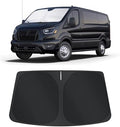 TINGLU Sun Shade for Ford Transit 2015-2024 2025 2026 Accessories Windshield Sun Shade Window Shade UV Rays Protection Sun Visor Cover with Steering Wheel Sunshade Storage Bag by TINGLU