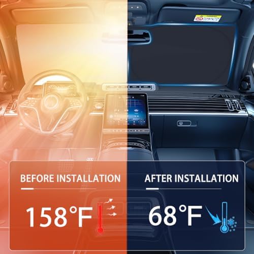for Ford Fusion 2013-2021 Windshield Sun Shade Cover - Custom Fit Ford Fusion 4 Layers Sunshade Foldable Front Window Sunshade Sun Visor Protector Block UV Rays Keep Your Car Cooler Car Accessories - Image 4