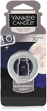 Yankee Candle Smart Scent Vent Clip Car Air Freshener, Odor Neutralizing Car Fragrance, Midsummer's Night (Pack of 1) by YankeeCandle