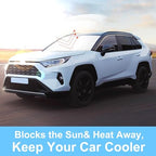 TINGLU Sun Shade for Toyota RAV4 RAV-4 2019-2025 2026 Accessories Windshield Sun Shade Window Shade UV Rays Protection Sun Visor Cover with Steering Wheel Sunshade Storage Bag - Image 5