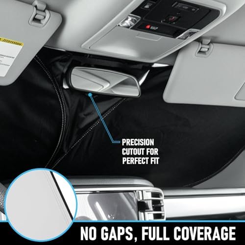 Windshield Sun Shade Compatible with 2015-2020 Ford F150 Accessories,Foldable Front Sun Visor,F-150 Sunshade,Fits Lariat,King Ranch,Platinum,XL,XLT,Limited and Raptor Model - Image 5
