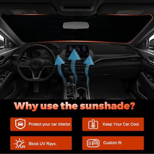 Foldable Front Windshield Sunshade fit for Nissan Altima 2019-2026 - Image 5