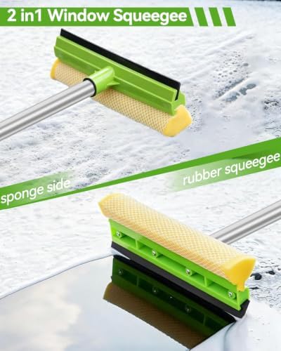 8Pcs Car Wash Kit, 62’’ Car Wash Brush with Long Handle, Microfiber Carwash Kit Set, Car Washing Supplies for Cars RV Truck Exterior - Image 5